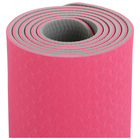 Коврик для йоги Sangh, 183х61х0,6 см, цвет розовый/серый - Фото 5