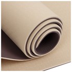 Коврик для йоги Sangh, 183х61х0,6 см, цвет бежевый/коричневый - фото 9584091