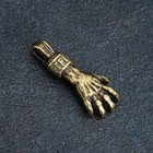 Сувенир кошельковый "Рука-загребушка", латунь,  2,2х1х0,6 см - фото 318912336