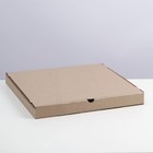 Коробка для пиццы 34 х 34 х 3,5 см, бурая - фото 300842012