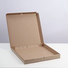 Коробка для пиццы 34 х 34 х 3,5 см, бурая - Фото 3
