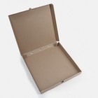 Коробка для пиццы 34 х 34 х 3,5 см, бурая - Фото 4