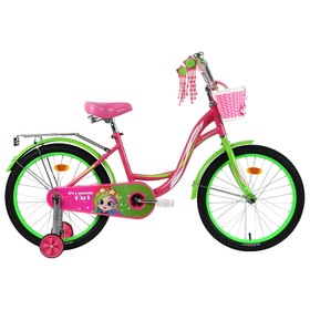 Велосипед 20" GRAFFITI Premium Girl, цвет розовый/зелёный