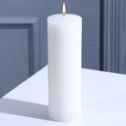Свеча интерьерная "Столбик", белая, 15 х 5 см - фото 6618307