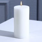 Свеча интерьерная "Столбик", белая, 9 х 4,5 см - фото 9783823