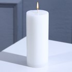 Свеча интерьерная "Столбик", белая, 9 х 3.5 см - фото 280533055