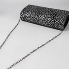 Цепочка для сумки, с карабинами, железная, 5 × 7 мм, 120 ± 5 см, цвет чёрный никель - Фото 3