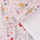 Бумага упаковочная крафтовая «Цветы», 50 × 70 см - фото 318912491