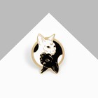 Значок «Коты» день и ночь, цвет чёрно-белый в золоте - фото 320362570
