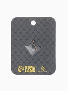 Брошь «Пятёрка» с короной, белая в золоте - Фото 6