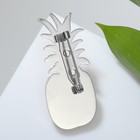 Брошь «Ананас» орнамент, цвет серебро - Фото 2