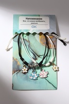 Браслеты парные «Неразлучники» рыбки с ромашками, цветные, d=7 см - Фото 2