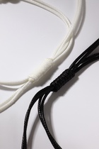 Браслеты парные «Неразлучники» ключик с замком, чёрно-белые, d=7 см - Фото 4