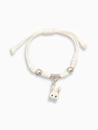 Браслеты парные «Неразлучники» зайчата с бантиками, цвет чёрно-белый, 7 см - Фото 2