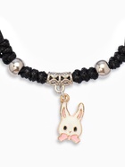 Браслеты парные «Неразлучники» зайчата с бантиками, цвет чёрно-белый, 7 см - Фото 5