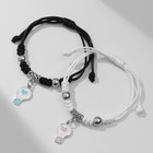 Браслеты парные «Неразлучники» лампочки с сердцем, цветные, d=7 см - Фото 3