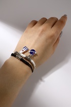 Браслеты парные «Неразлучники» планета и ракета с бусиной, цветные, 7 см - Фото 3