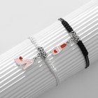 Браслеты парные «Неразлучники» туфелька с помадой, цветные, d=7 см - Фото 5