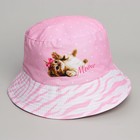 Панама детская для девочки «Котик», р-р. 52-54 см - фото 35189358