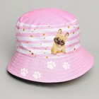 Панама детская для девочки «Пёсик», цвет розовый, р-р. 52-54 7640330