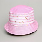 Панама детская для девочки «Пёсик», цвет розовый, р-р. 52-54 7640330