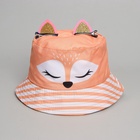 Панама детская для девочки «Лисичка», с ушками, р-р 52-54 7646139