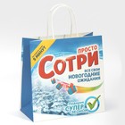 Пакет подарочный «Сотри», 22 х 22 х 11 см, Новый год - фото 24241338
