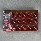 Гирлянда «Нить» 1.6 м с насадками «Шарики с красным конфетти», IP20, серебристая нить, 15 LED, свечение тёплое белое, ААх2 - Фото 4