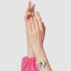 Набор 3 предмета: 2 браслета, ручка «Неразлучники. Шапочка», d=6 см, белый с серебром - Фото 6