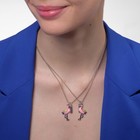 Набор 3 предмета: 2 кулона, ручка "Неразлучники" фламинго, цвет розовый, 44см - фото 24424399 Набор 3 предмета: 2 кулона, ручка "Неразлучники" фламинго, цвет розовый, 44см - фото 24424399