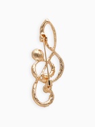 Брошь «Нота. Скрипичный ключ», белая в золоте - Фото 3