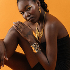 Кольцо «Змея» изогнутая, цвет чернёное золото, безразмерное - Фото 2