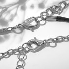 Кулоны «Неразлучники» на магните, рукопожатие, цвет чёрно-серебряный, 52 см - Фото 3