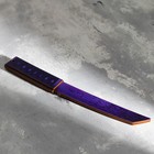 Сувенир деревянный "Нож танто" фиолет - фото 3582638