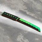 Сувенир деревянный "Нож танто" малахит - фото 3582645