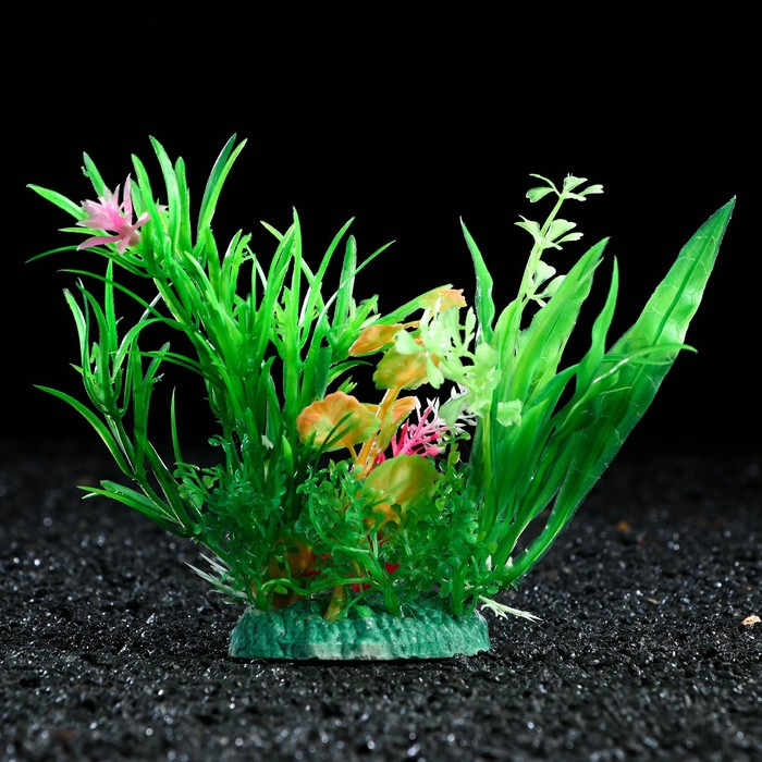 Растение искусственное аквариумное, 12 см - Фото 1