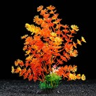 Растение искусственное аквариумное, 6 х 24 см, оранжевое - фото 318913145