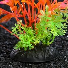 Растение искусственное аквариумное, 6 х 24 см, оранжевое - Фото 3