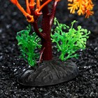 Растение искусственное аквариумное, 15 см, оранжевое - Фото 4
