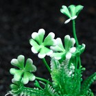 Растение искусственное аквариумное, 3 х 9 см, зелёное - Фото 2