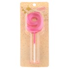 Свеча в торт на шпажке «Грань», цифра 9, 5 см, розовая - Фото 4