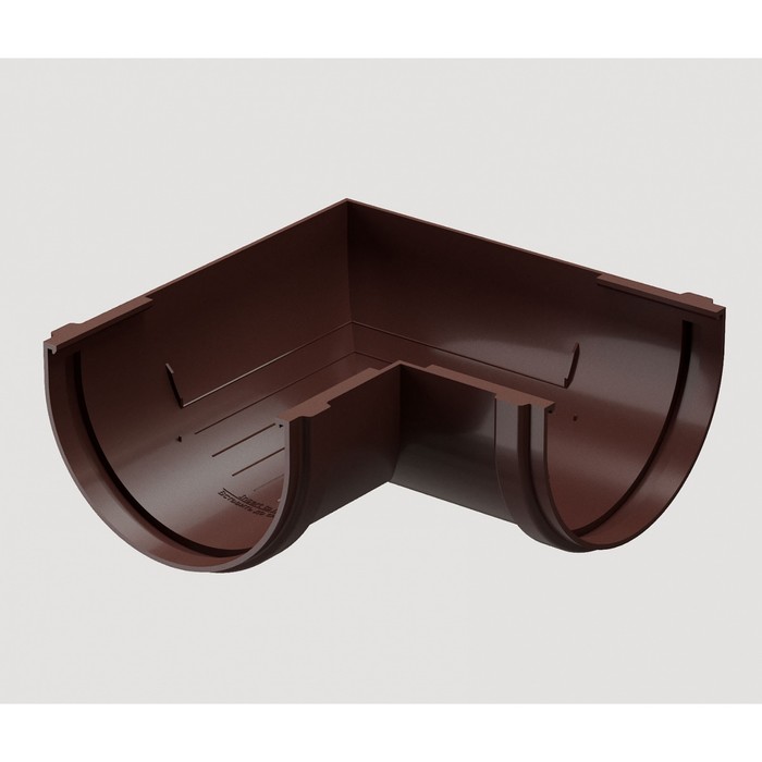 Угловой элемент желоба Döcke STANDARD, Коричневый, 120мм * 90˚ - Фото 1