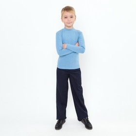 Брюки для мальчика, цвет темно-синий, рост 158 см (40)
