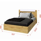 Кровать односпальная «ЭКО», 900×2000 мм, цвет дуб вотан/белый - Фото 2