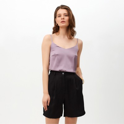 Шорты женские MINAKU: Enjoy, чёрные, размер 48