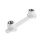 Угольник установочный ZEIN, полипропиленовый, на планке, внутренняя резьба, d=20 мм х 1/2" - фото 21627570