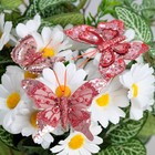 Бабочки для декора и флористики, на прищепке, пластиковые, фиолетовые, микс, 5 см и 8 см - фото 9785317