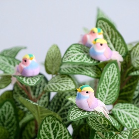 Декор для флористики и подделок «Птица», 5?2.5?2 см (комплект 6 шт)