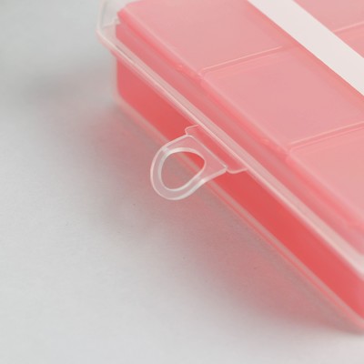 Набор таблетниц «Love», 7 контейнеров по 3 секции, красные