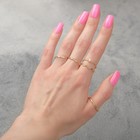 Кольцо набор 5 штук «Идеальные пальчики» искушение, цвет белый в золоте - Фото 3